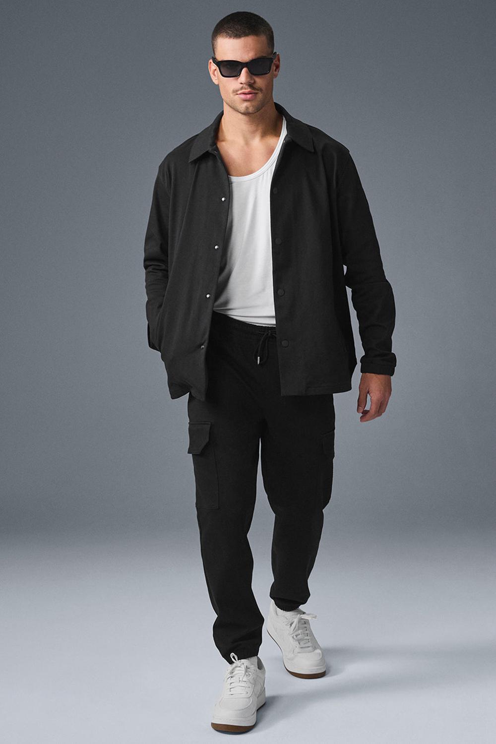 Chaquetas Alo Yoga Edition Sueded Hombre Negras | Chile  16504-TWAB