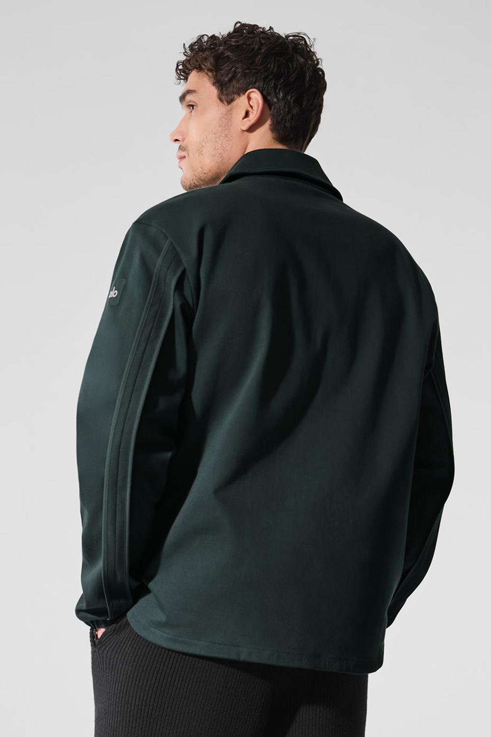Chaquetas Alo Yoga Edition Sueded Hombre Verde | Chile  38145-GUKL