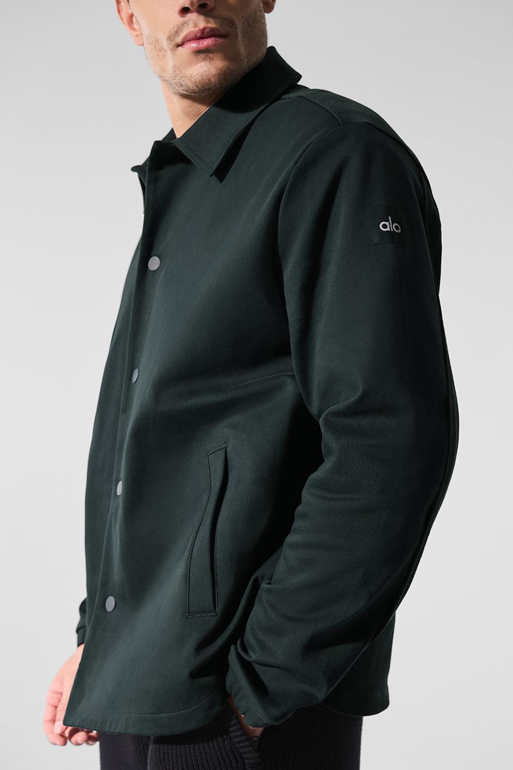 Chaquetas Alo Yoga Edition Sueded Hombre Verde | Chile  38145-GUKL