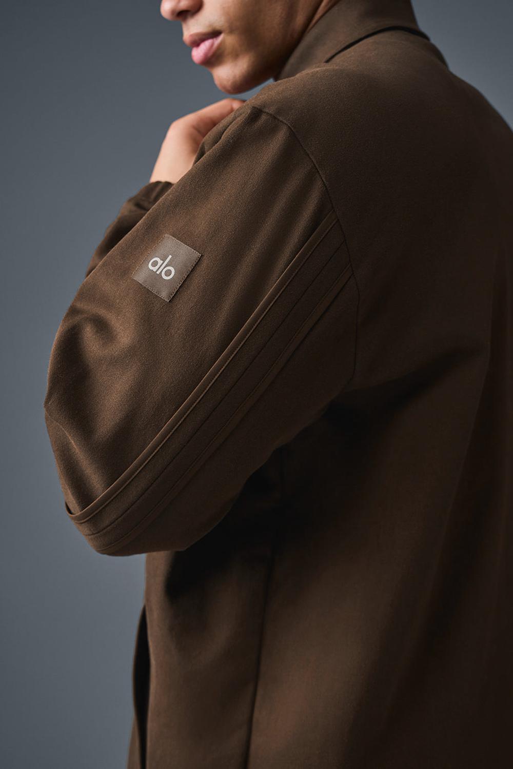 Chaquetas Alo Yoga Edition Sueded Hombre Espresso | Chile  34628-QFPR
