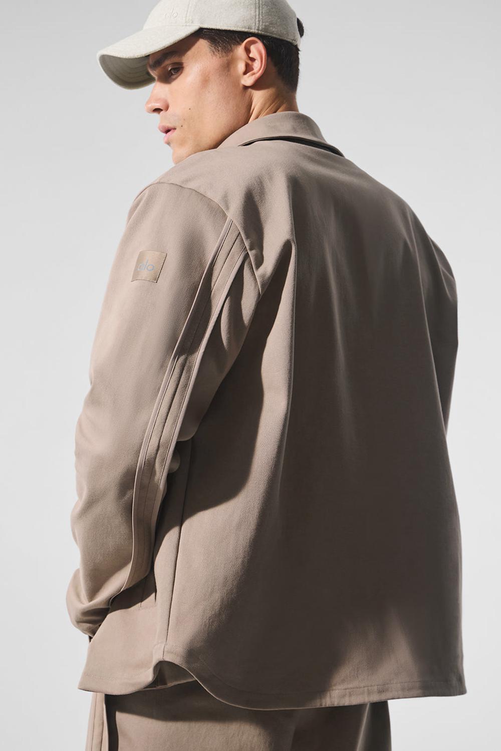 Chaquetas Alo Yoga Edition Sueded Hombre Gravel | Chile  96381-TWQX