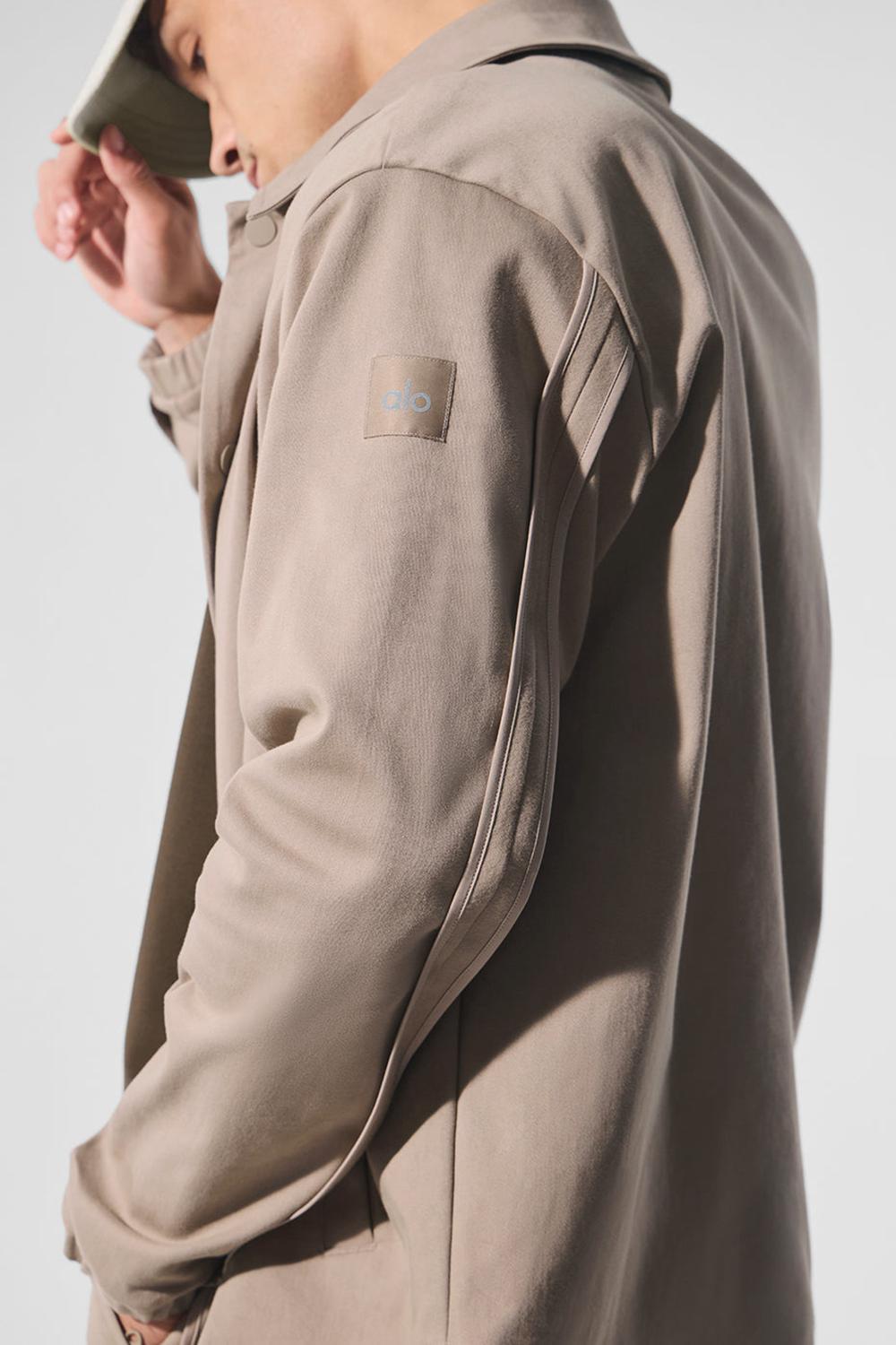 Chaquetas Alo Yoga Edition Sueded Hombre Gravel | Chile  96381-TWQX