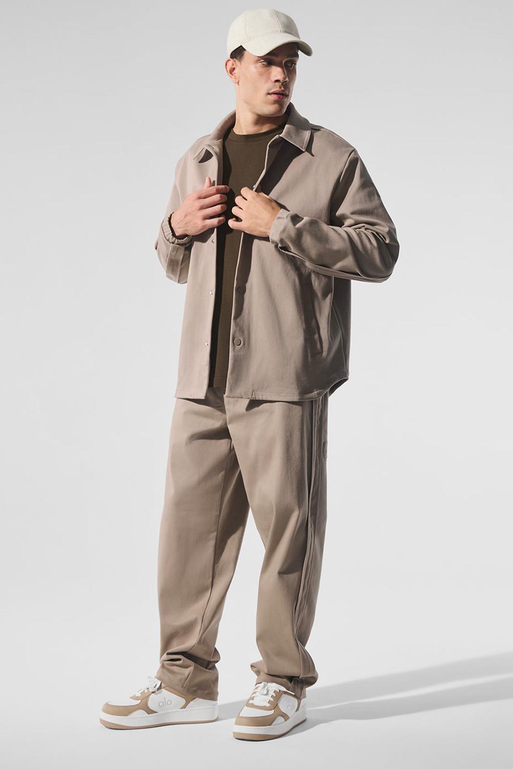 Chaquetas Alo Yoga Edition Sueded Hombre Gravel | Chile  96381-TWQX