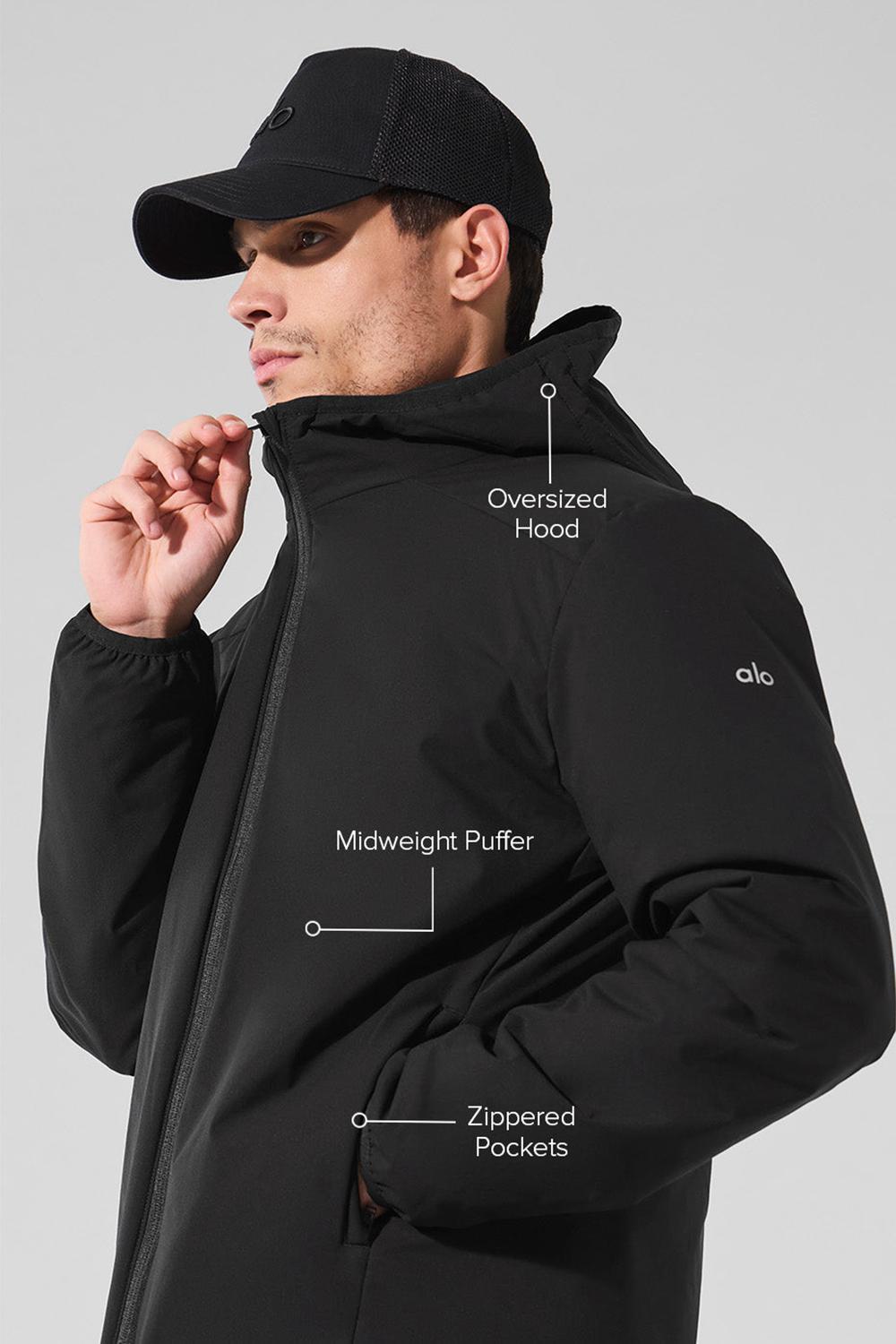 Chaquetas Alo Yoga Elemental Full-Zip Hombre Negras | Chile  13902-ODMF