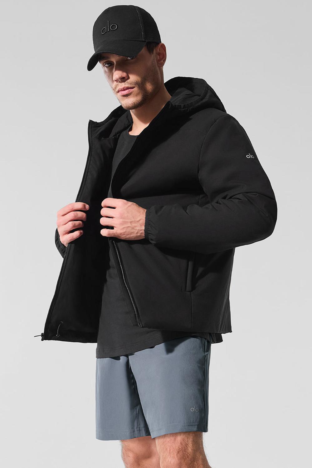 Chaquetas Alo Yoga Elemental Full-Zip Hombre Negras | Chile  13902-ODMF