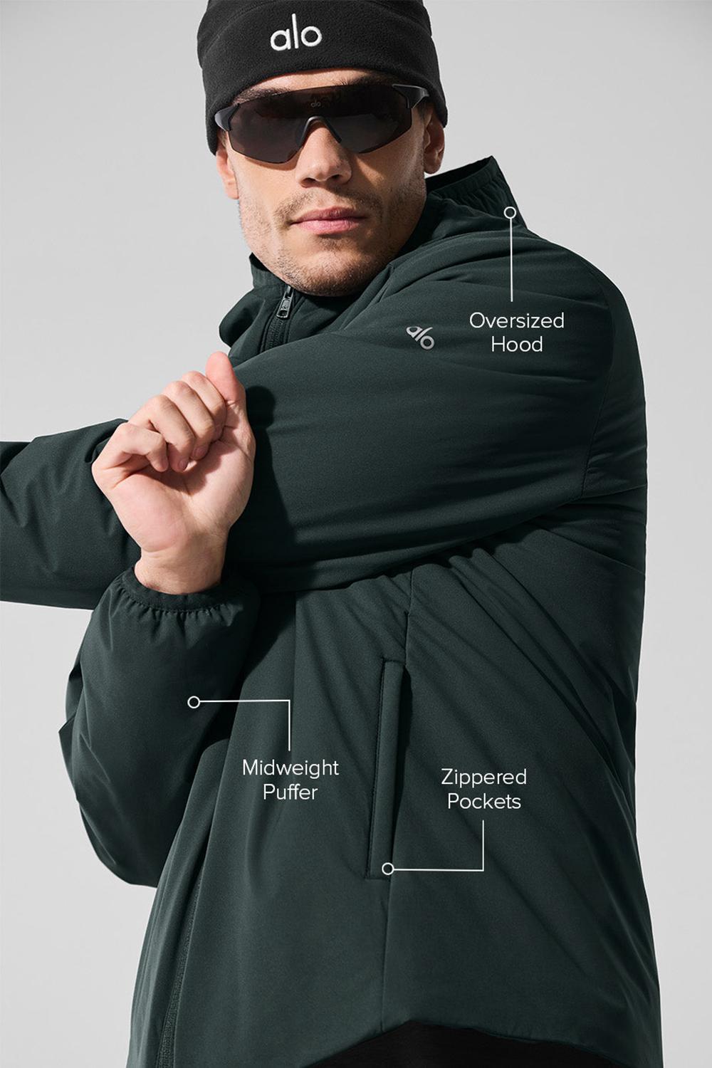 Chaquetas Alo Yoga Elemental Full-Zip Hombre Verde | Chile  93154-XALV