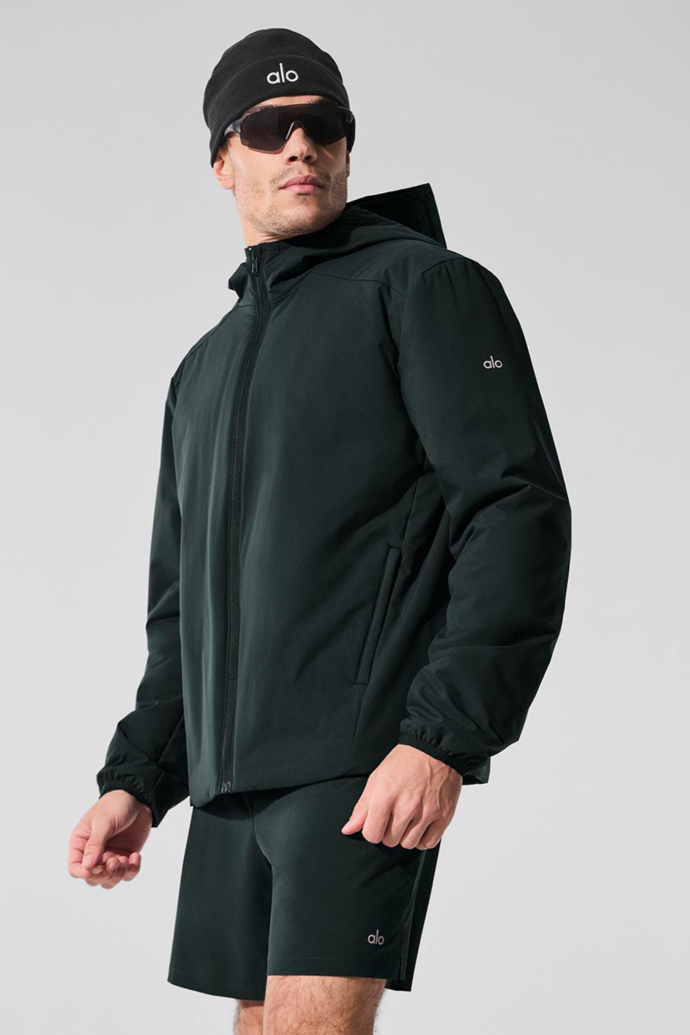 Chaquetas Alo Yoga Elemental Full-Zip Hombre Verde | Chile  93154-XALV