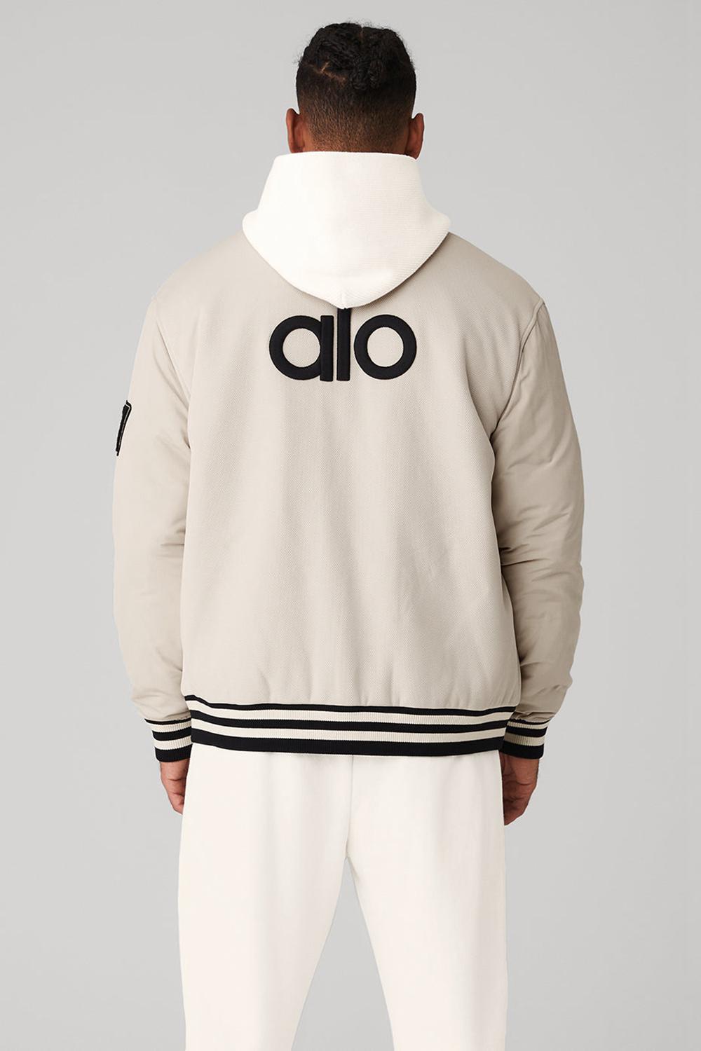 Chaquetas Alo Yoga G.O.A.T Hombre Bone | Chile  30715-MHRY