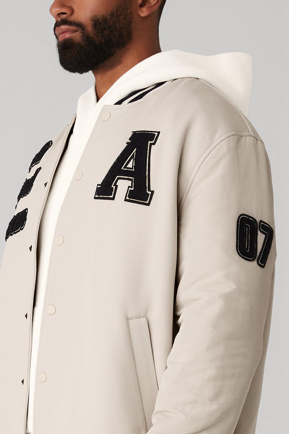 Chaquetas Alo Yoga G.O.A.T Hombre Bone | Chile  30715-MHRY