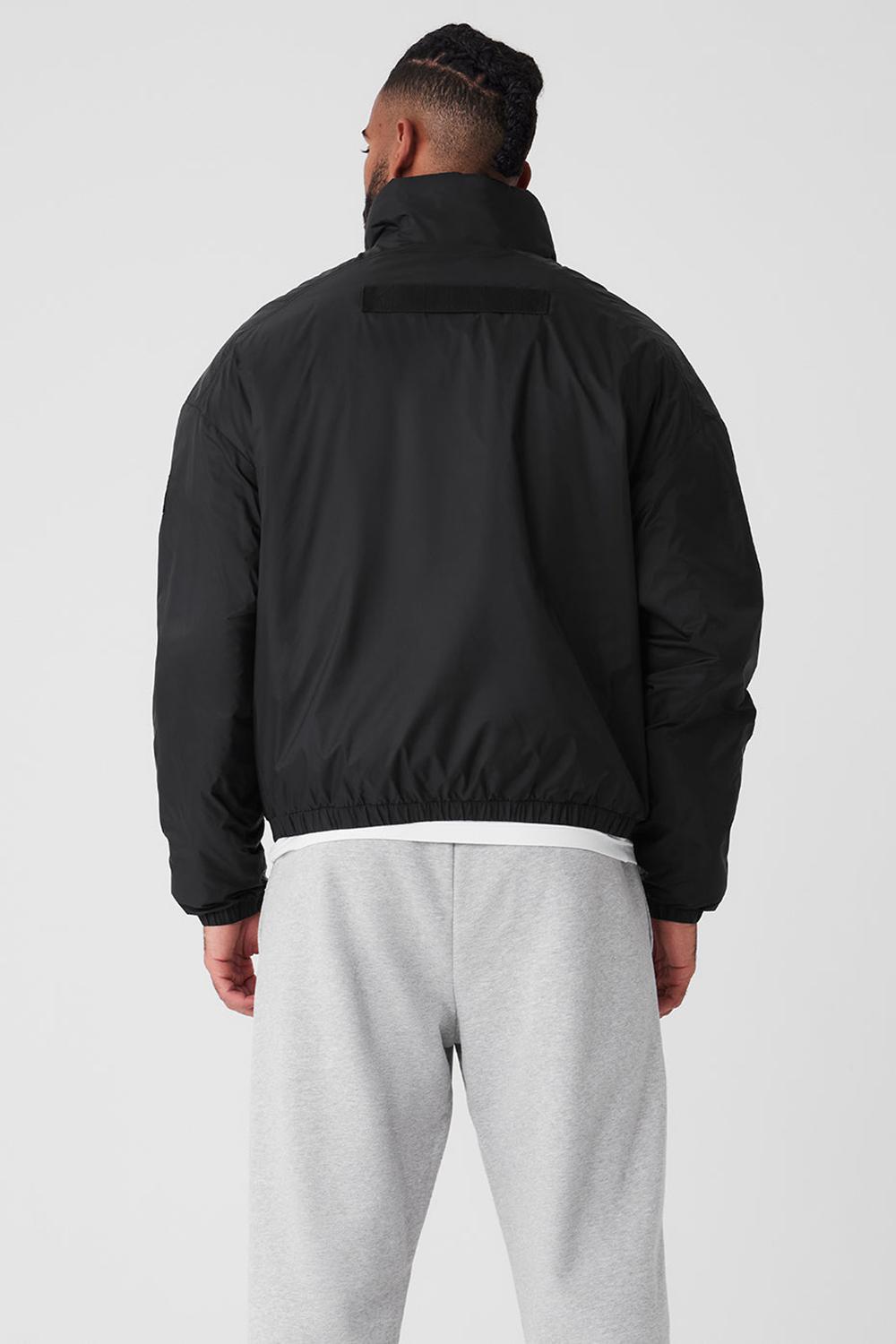 Chaquetas Alo Yoga Latitude Light Weight 1/2 Zip Pullover Hombre Negras | Chile  26931-GRJI