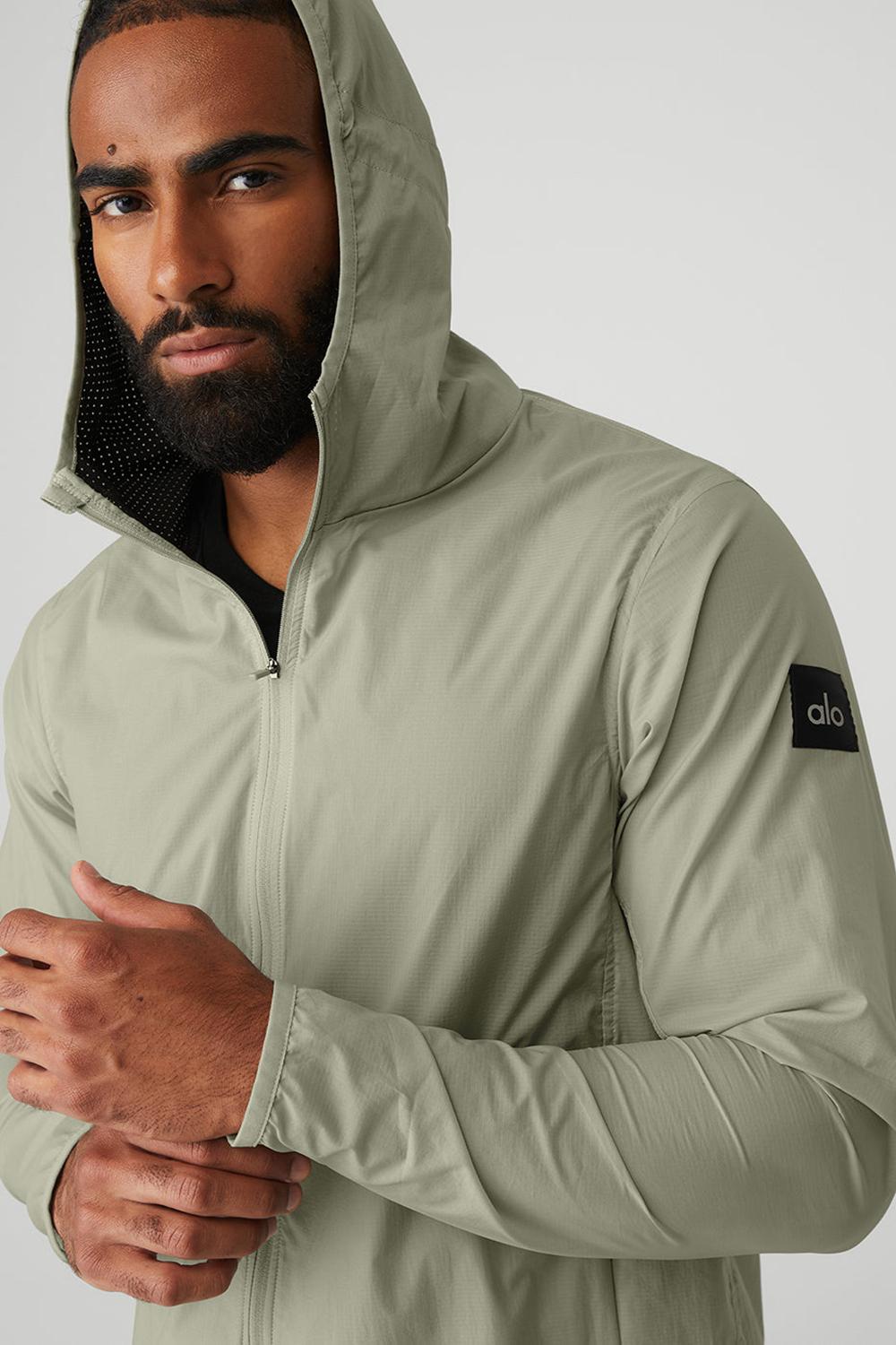 Chaquetas Alo Yoga Repeat Running Hombre Limestone | Chile  15794-MZUI