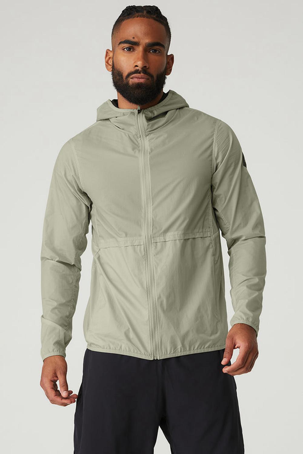 Chaquetas Alo Yoga Repeat Running Hombre Limestone | Chile  15794-MZUI