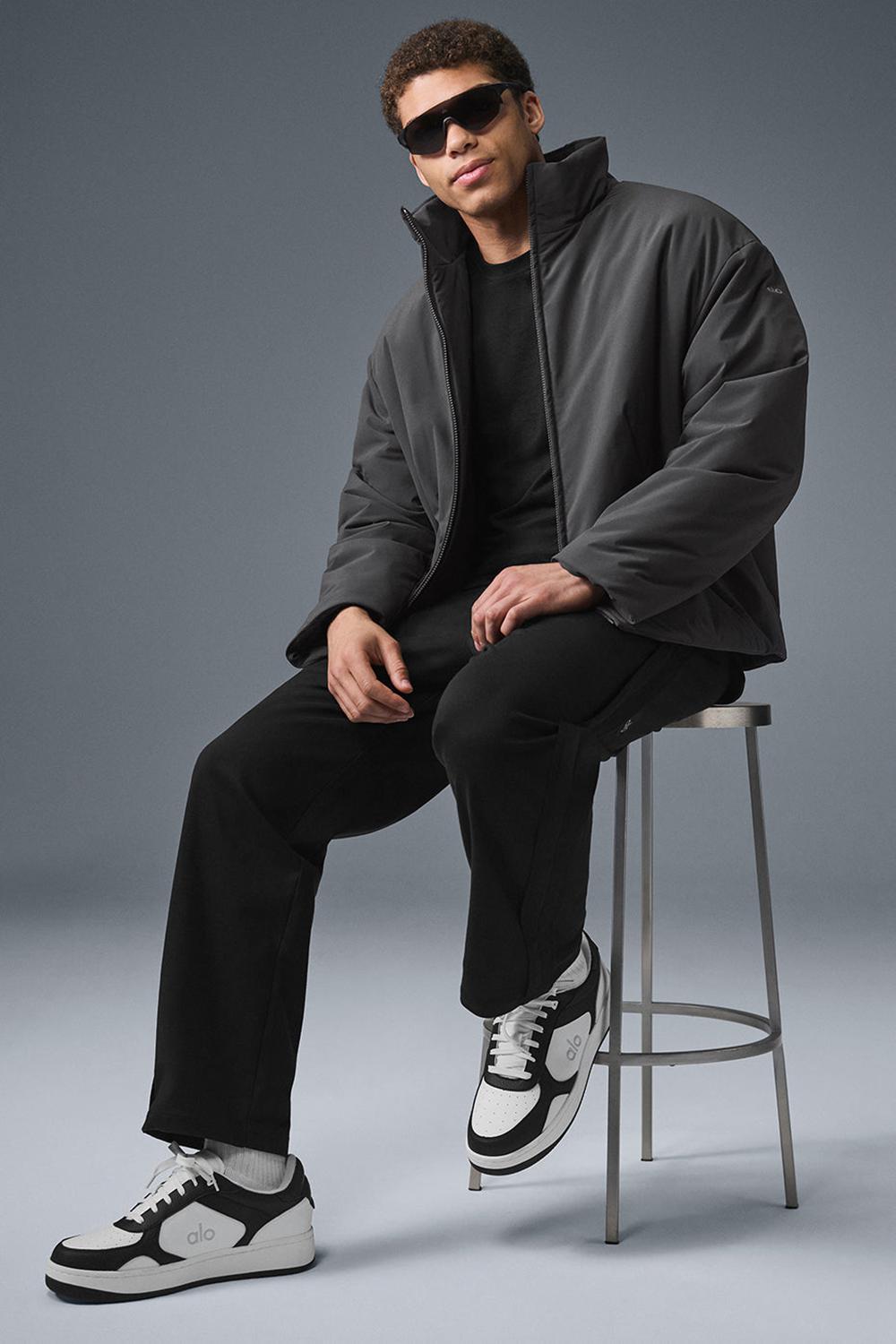 Chaquetas Alo Yoga Stretch Woven Notable Hombre Anthracite | Chile  30497-VLPI