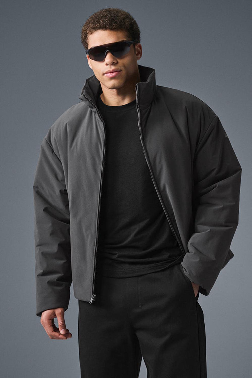 Chaquetas Alo Yoga Stretch Woven Notable Hombre Anthracite | Chile  30497-VLPI