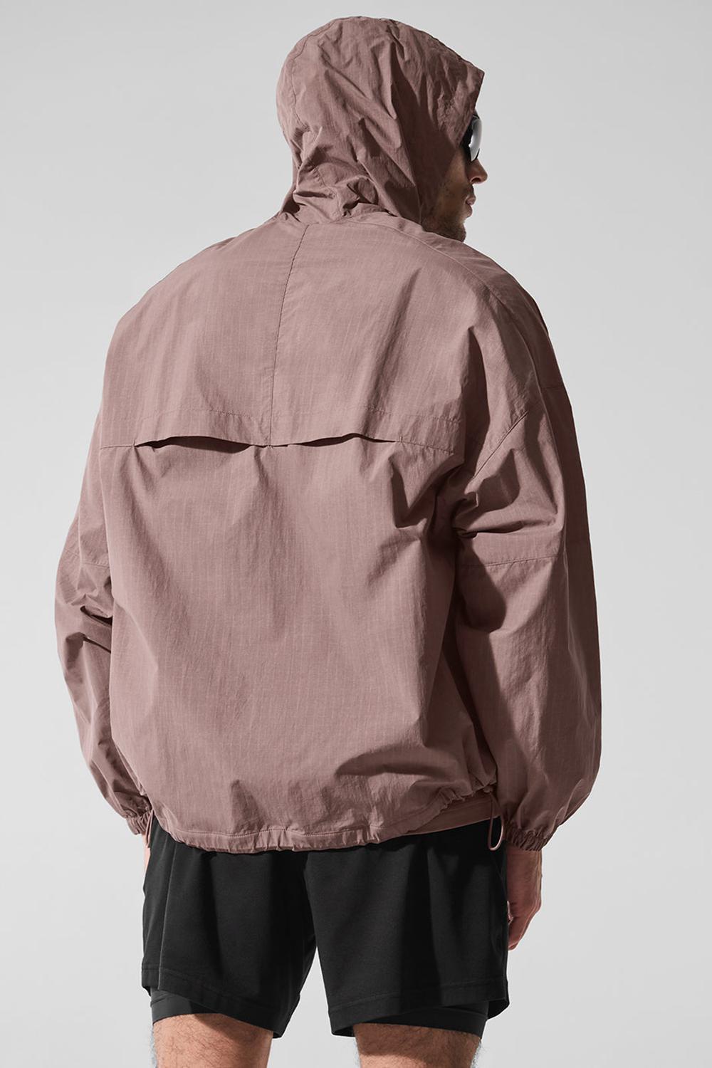 Chaquetas Alo Yoga Vantage Nylon Ripstop Track Hombre Mushroom | Chile  60927-GWCU
