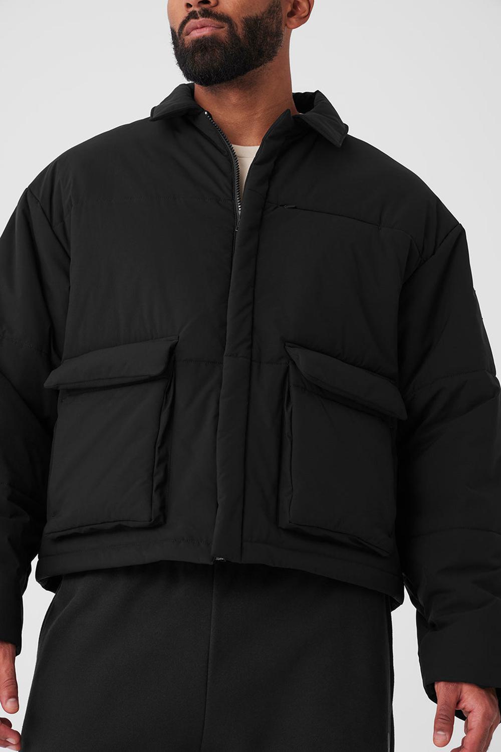 Chaquetas Alo Yoga Voyage Utility Cargo Hombre Negras | Chile  71425-NPCH