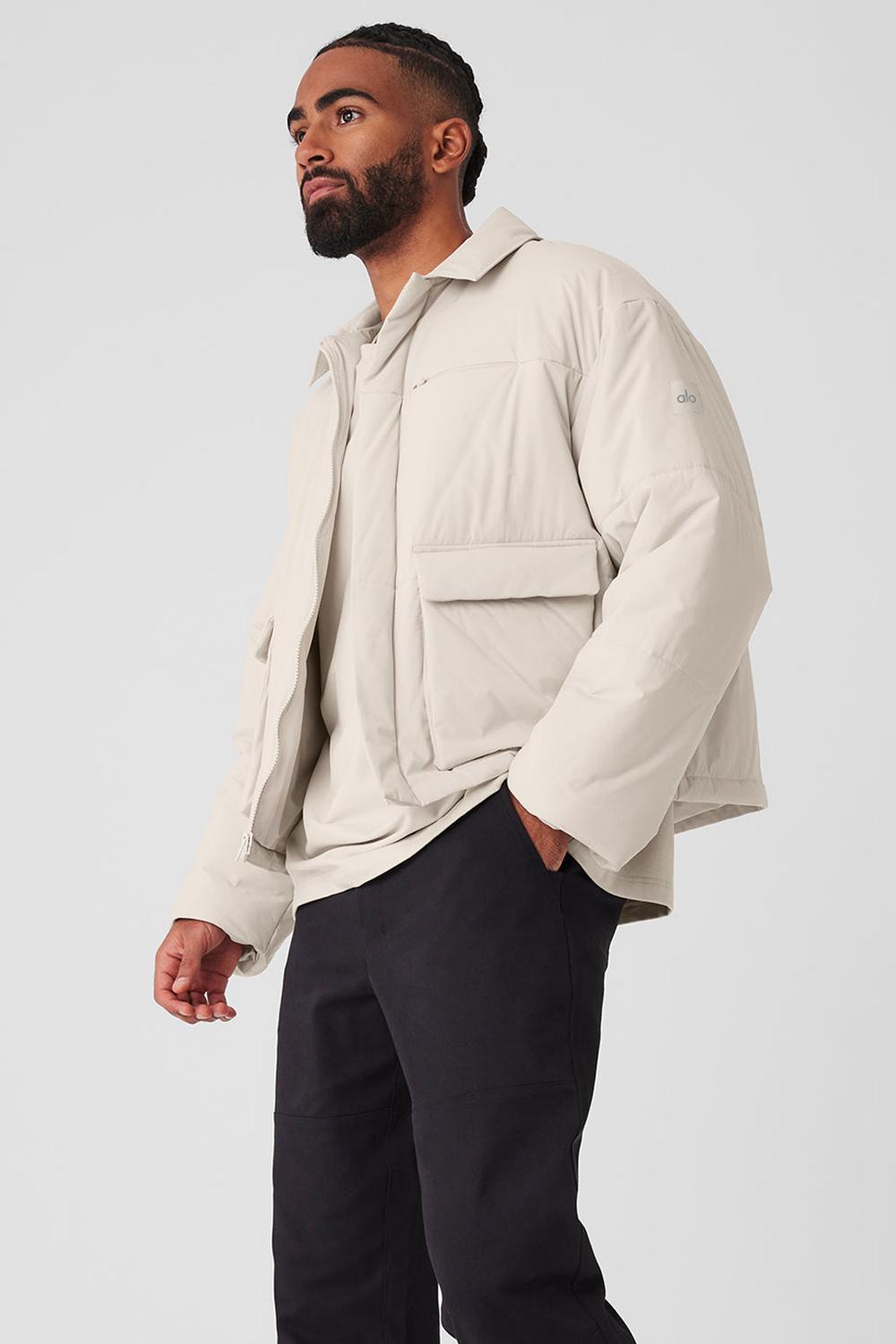 Chaquetas Alo Yoga Voyage Utility Cargo Hombre Bone | Chile  32706-UARN