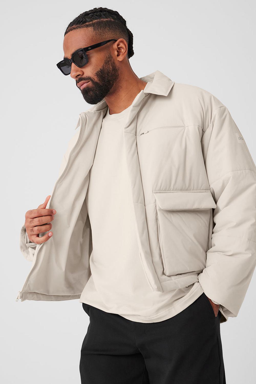 Chaquetas Alo Yoga Voyage Utility Cargo Hombre Bone | Chile  32706-UARN
