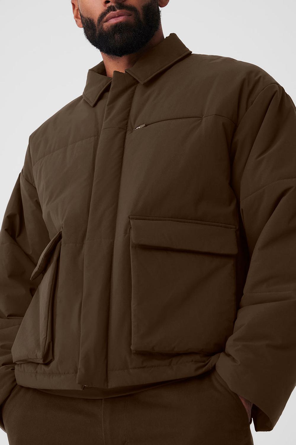Chaquetas Alo Yoga Voyage Utility Cargo Hombre Espresso | Chile  18629-XHNP