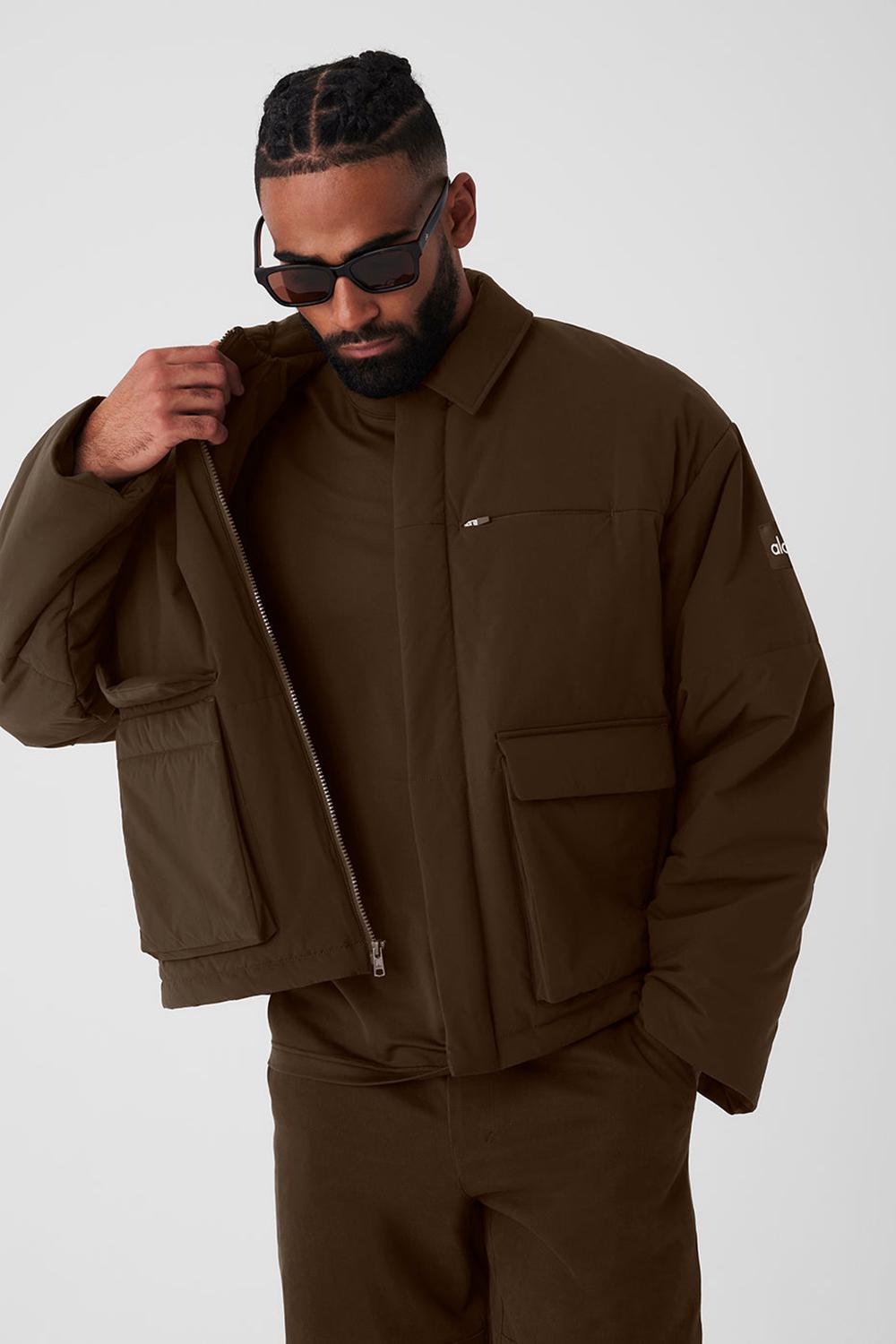 Chaquetas Alo Yoga Voyage Utility Cargo Hombre Espresso | Chile  18629-XHNP