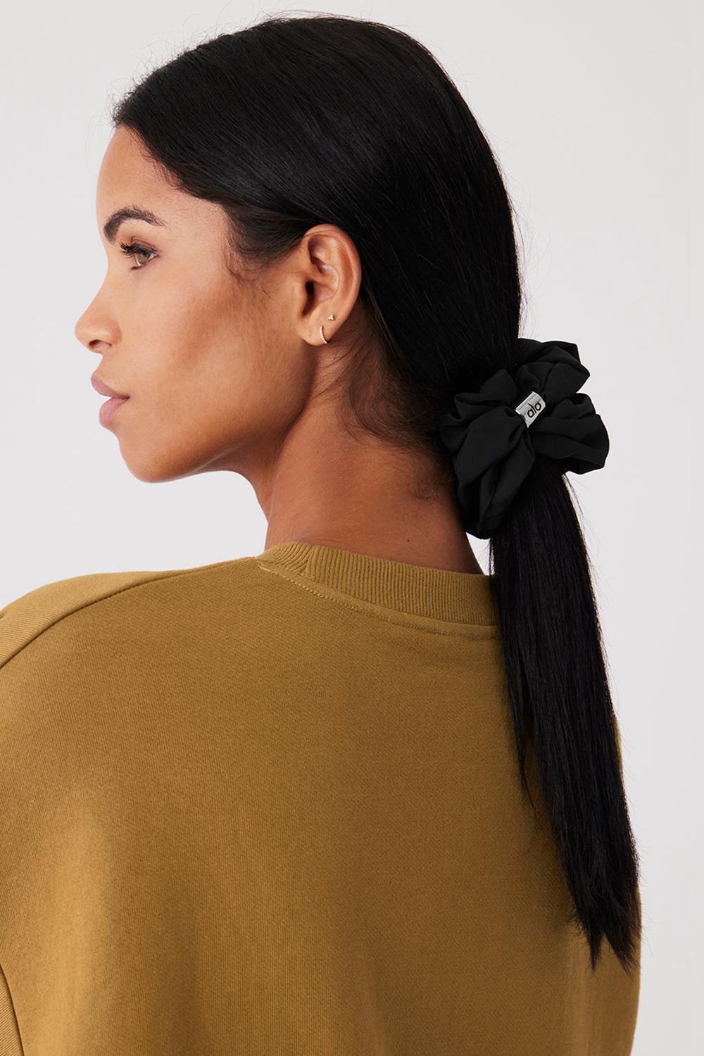 Coletero Alo Yoga Bead It Oversized Mujer Negras | Chile  83921-ECBR