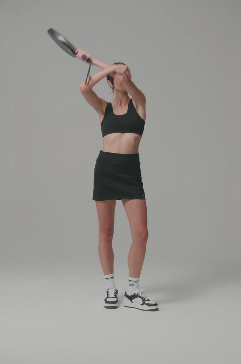 Falda Alo Yoga Airbrush High-Waist Good Form Tennis Mujer Blancas | Chile  78491-HVIJ