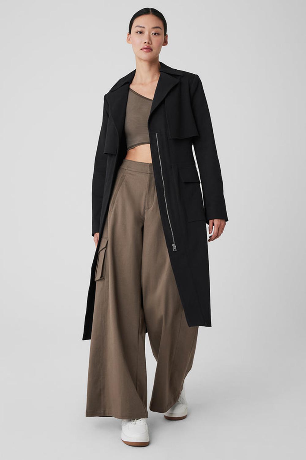 Gabardina Alo Yoga Formation Mujer Negras | Chile  20196-LNVE
