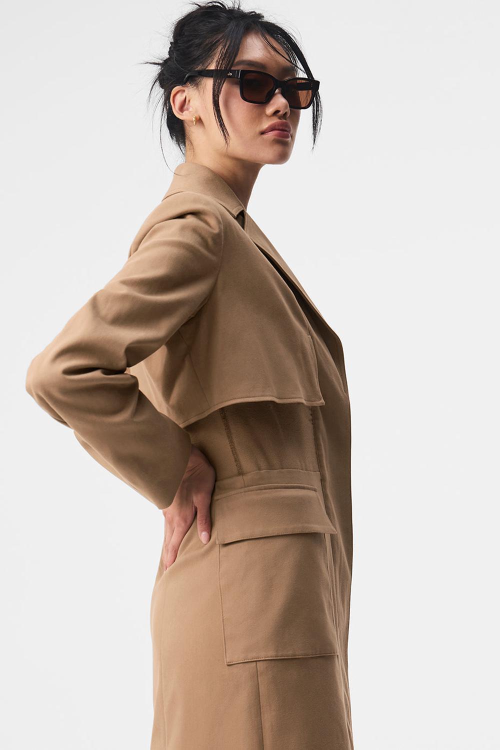 Gabardina Alo Yoga Formation Mujer Toasted Almond | Chile  28951-TFOM
