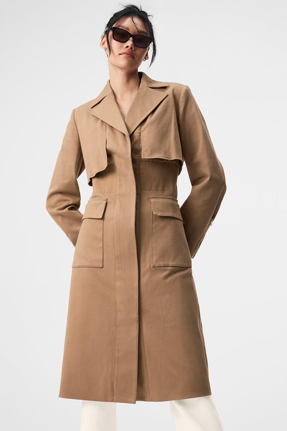 Gabardina Alo Yoga Formation Mujer Toasted Almond | Chile  28951-TFOM