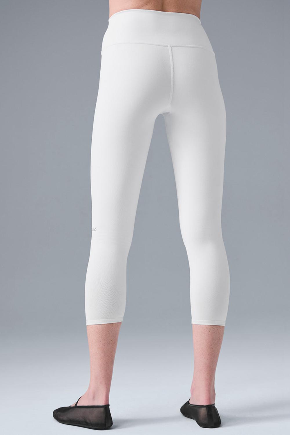 Leggins Alo Yoga High-Waist Airbrushris Mujer Blancas | Chile  53480-SNUE