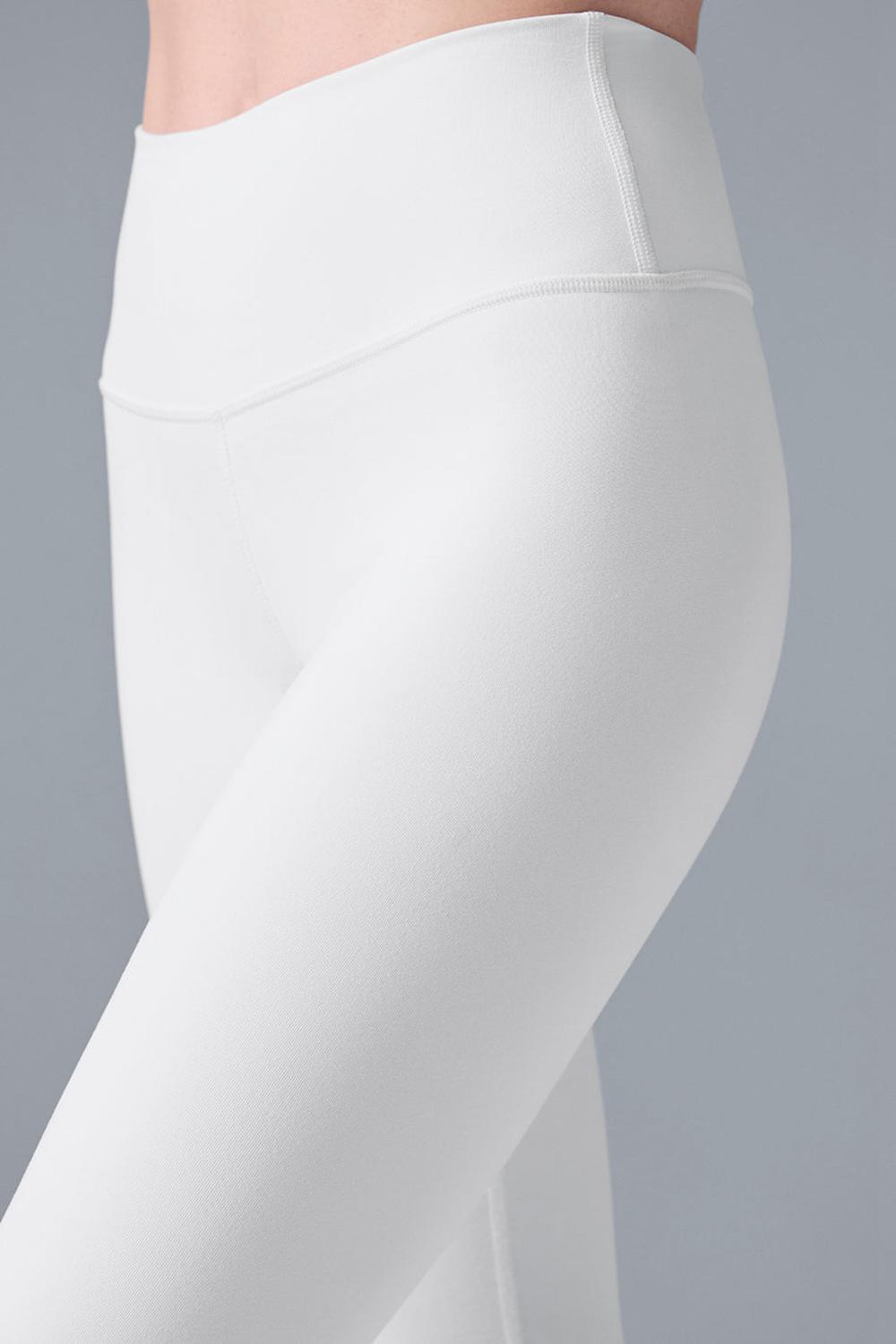 Leggins Alo Yoga High-Waist Airbrushris Mujer Blancas | Chile  53480-SNUE