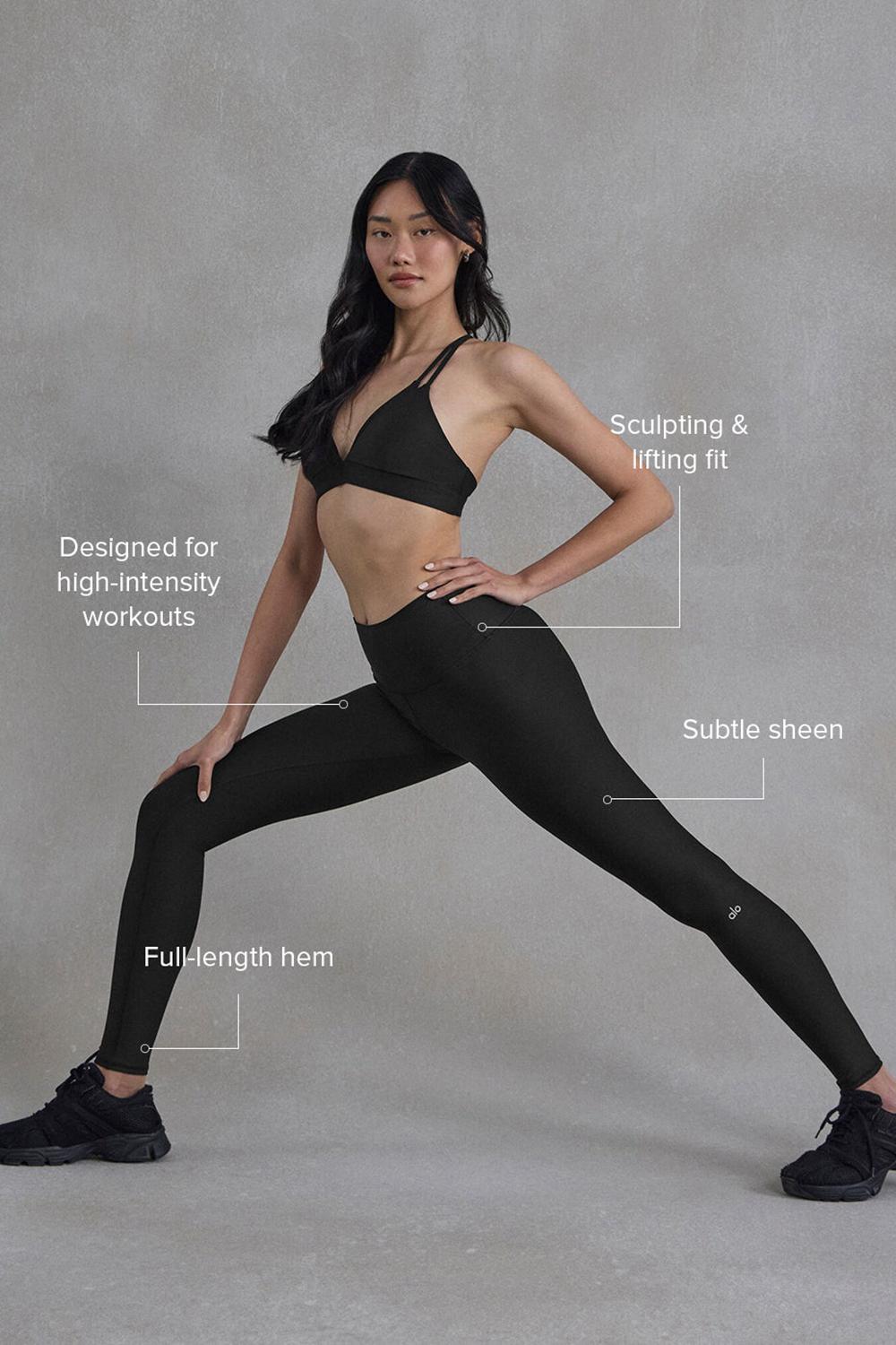 Leggins Alo Yoga High-Waist Airlift Mujer Negras | Chile  30482-SXEK