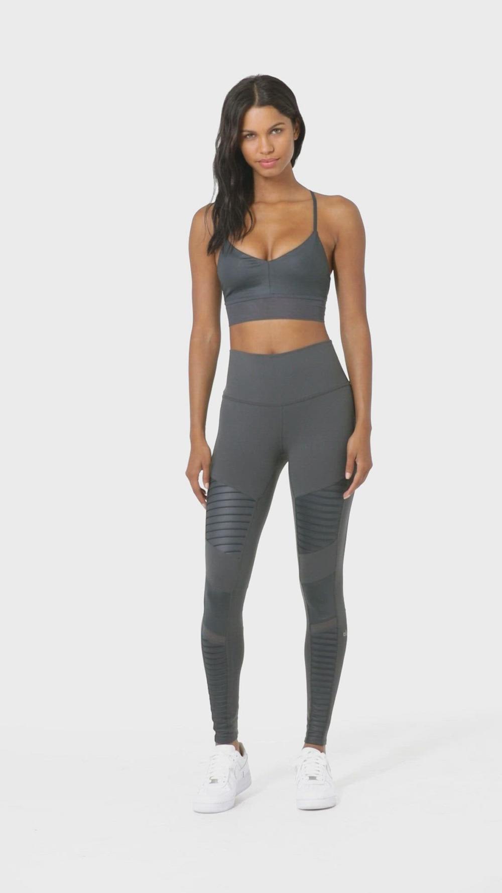 Leggins Alo Yoga High-Waist Moto Mujer Blancas Blancas | Chile  14607-ZFBL
