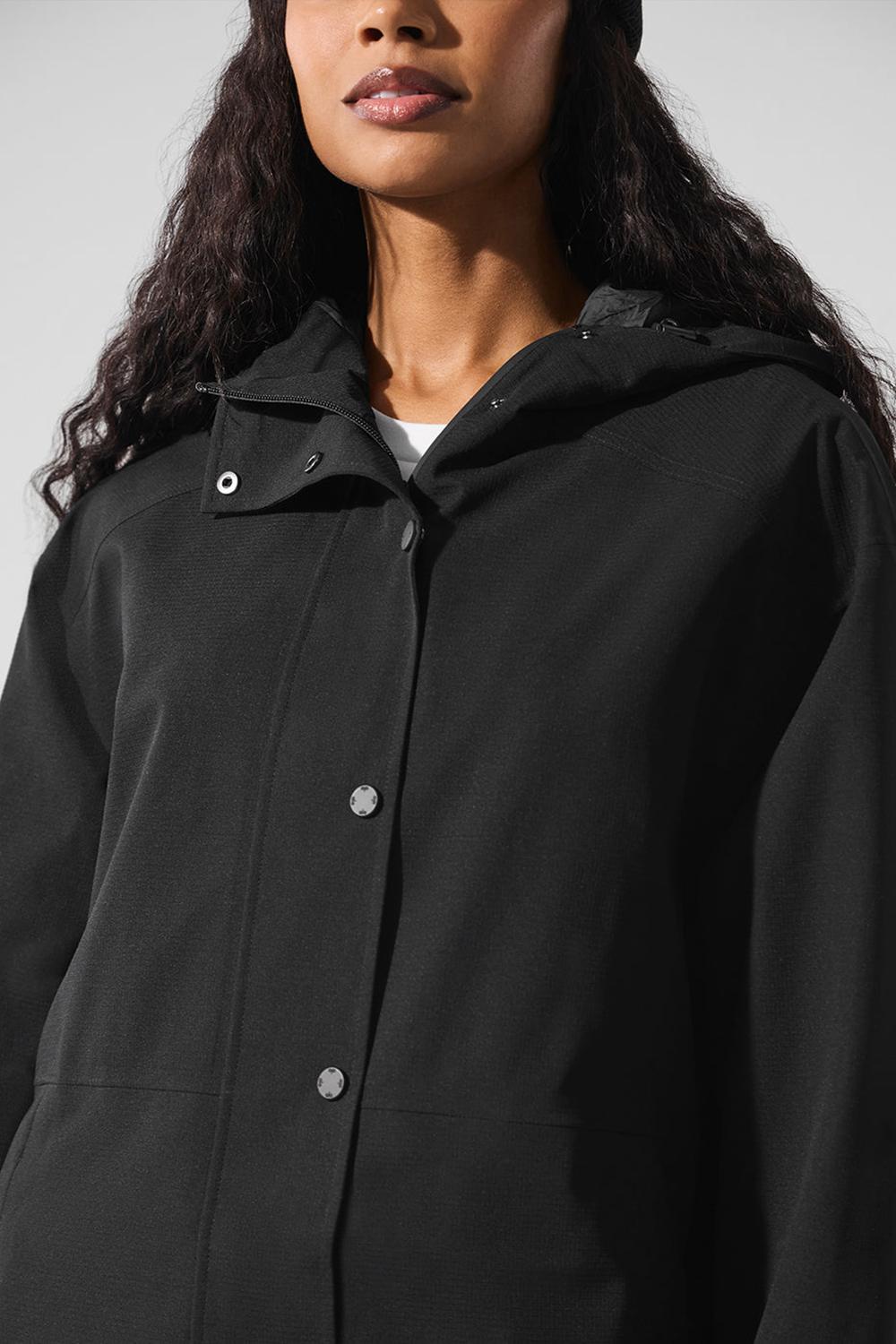 Long Coat Alo Yoga Rain Or Shine Mujer Negras | Chile  62874-GEQB