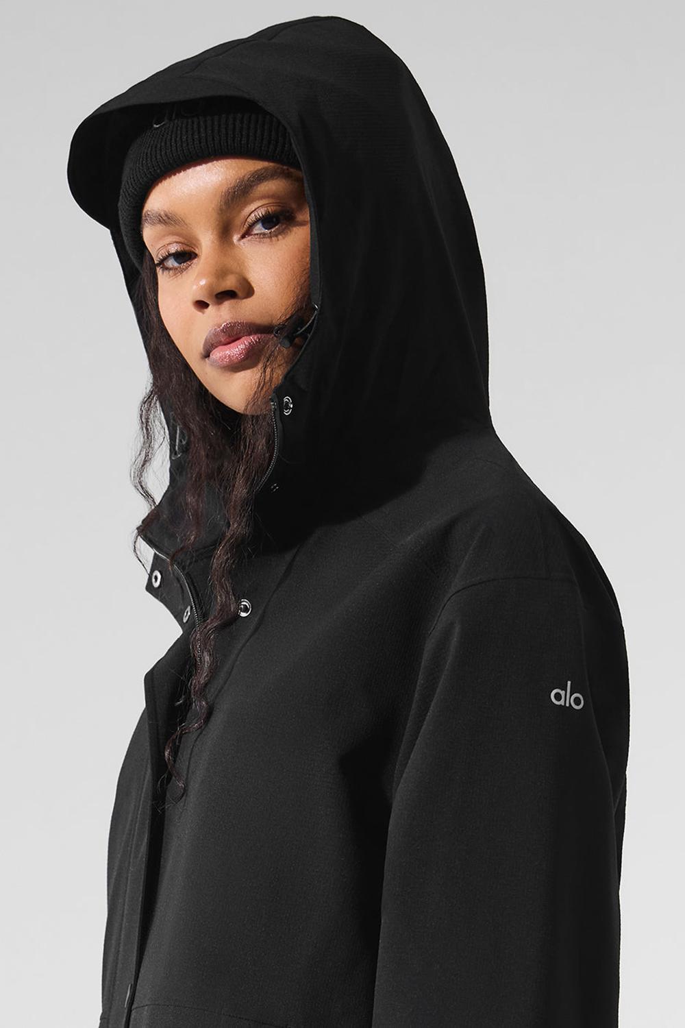 Long Coat Alo Yoga Rain Or Shine Mujer Negras | Chile  62874-GEQB