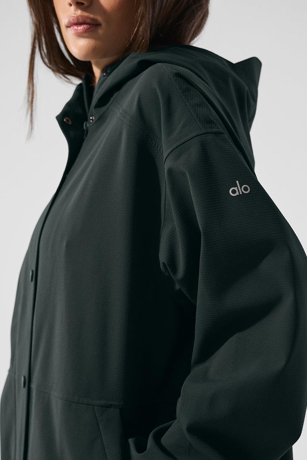 Long Coat Alo Yoga Rain Or Shine Mujer Verde | Chile  24586-GRZO