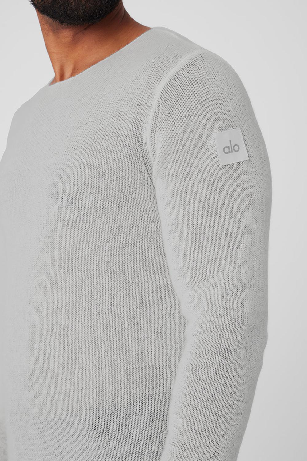 Manga Larga Alo Yoga Cashmere Reform Hombre Gris | Chile  69485-ZJAU