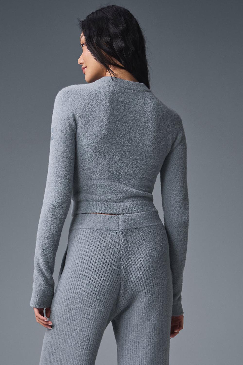 Manga Larga Alo Yoga Snuggle Up Mujer Gris | Chile  41960-DQXA