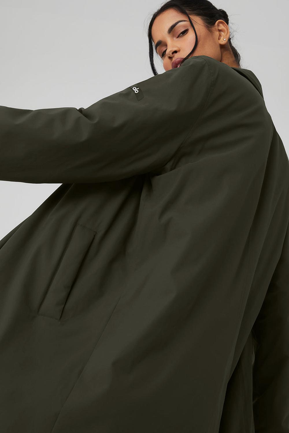 Overcoats Alo Yoga Signature Mujer Verde | Chile  38259-AHSW