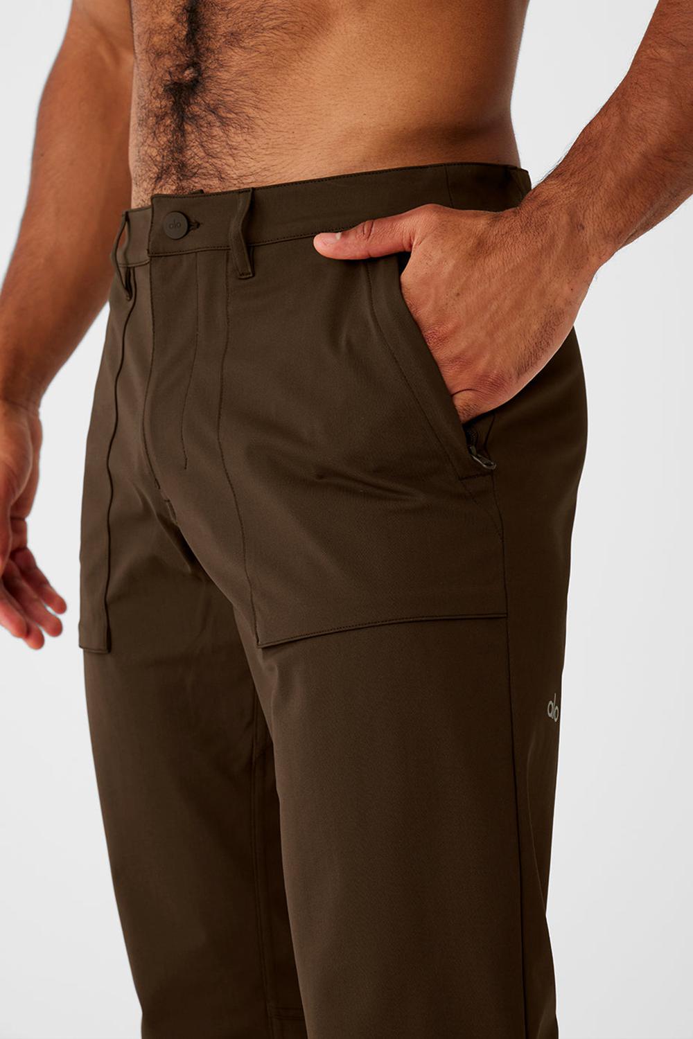 Pantalon Alo Yoga Block Hombre Espresso | Chile  73248-MRTD