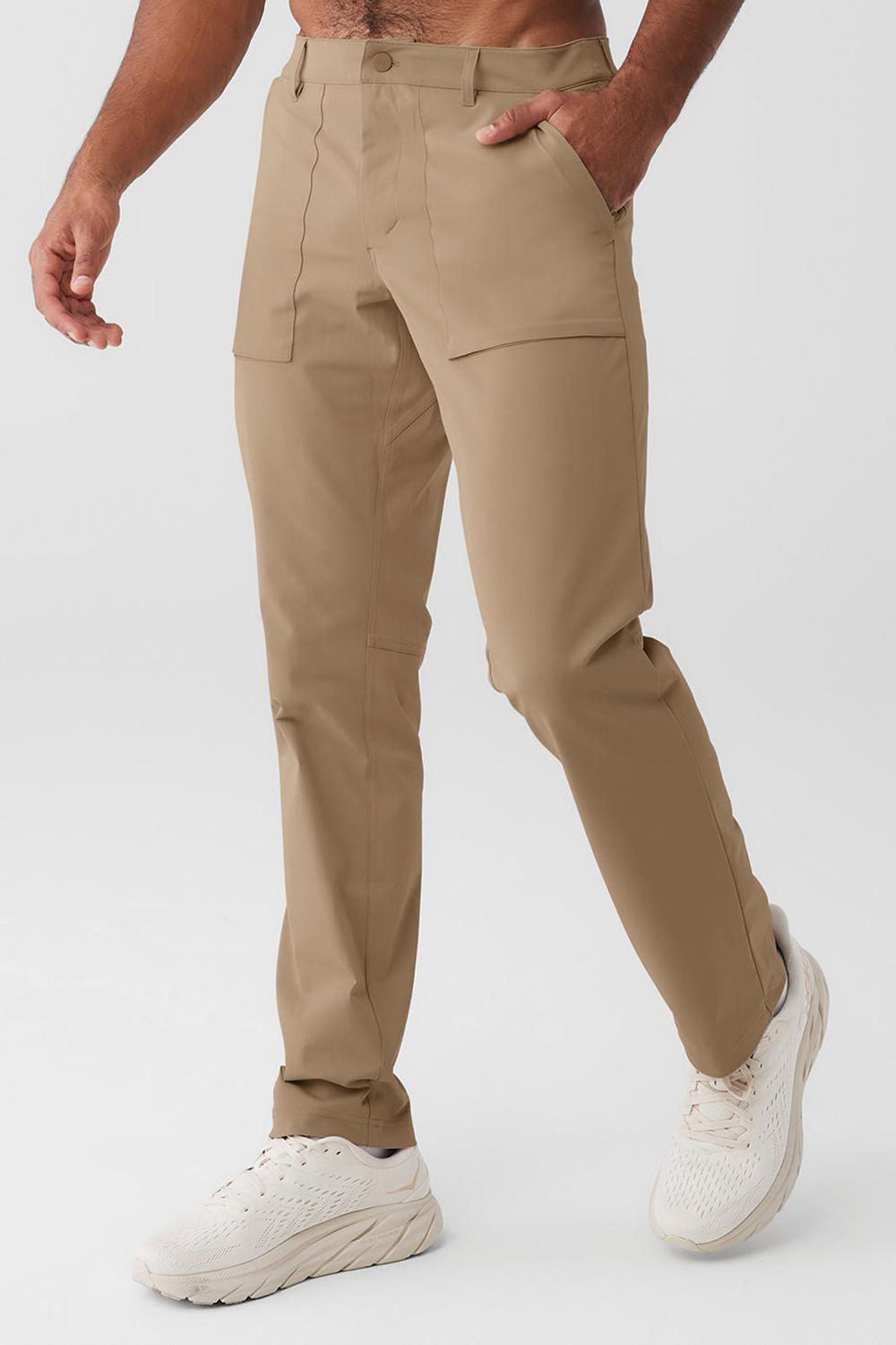 Pantalon Alo Yoga Block Hombre Gravel | Chile  91468-DVQY