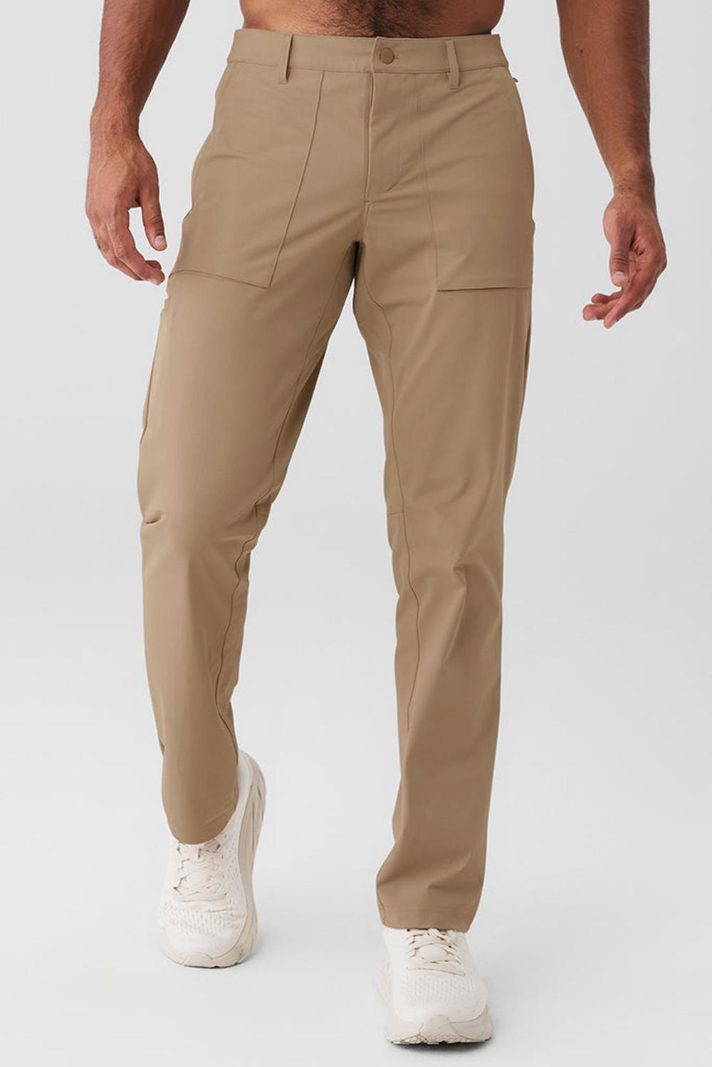 Pantalon Alo Yoga Block Hombre Gravel | Chile  91468-DVQY
