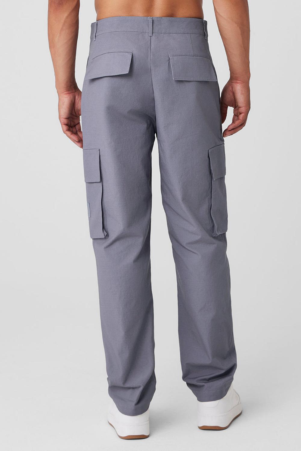 Pantalon Alo Yoga Cargo Ripstop Hombre Fog | Chile  06589-ANTE