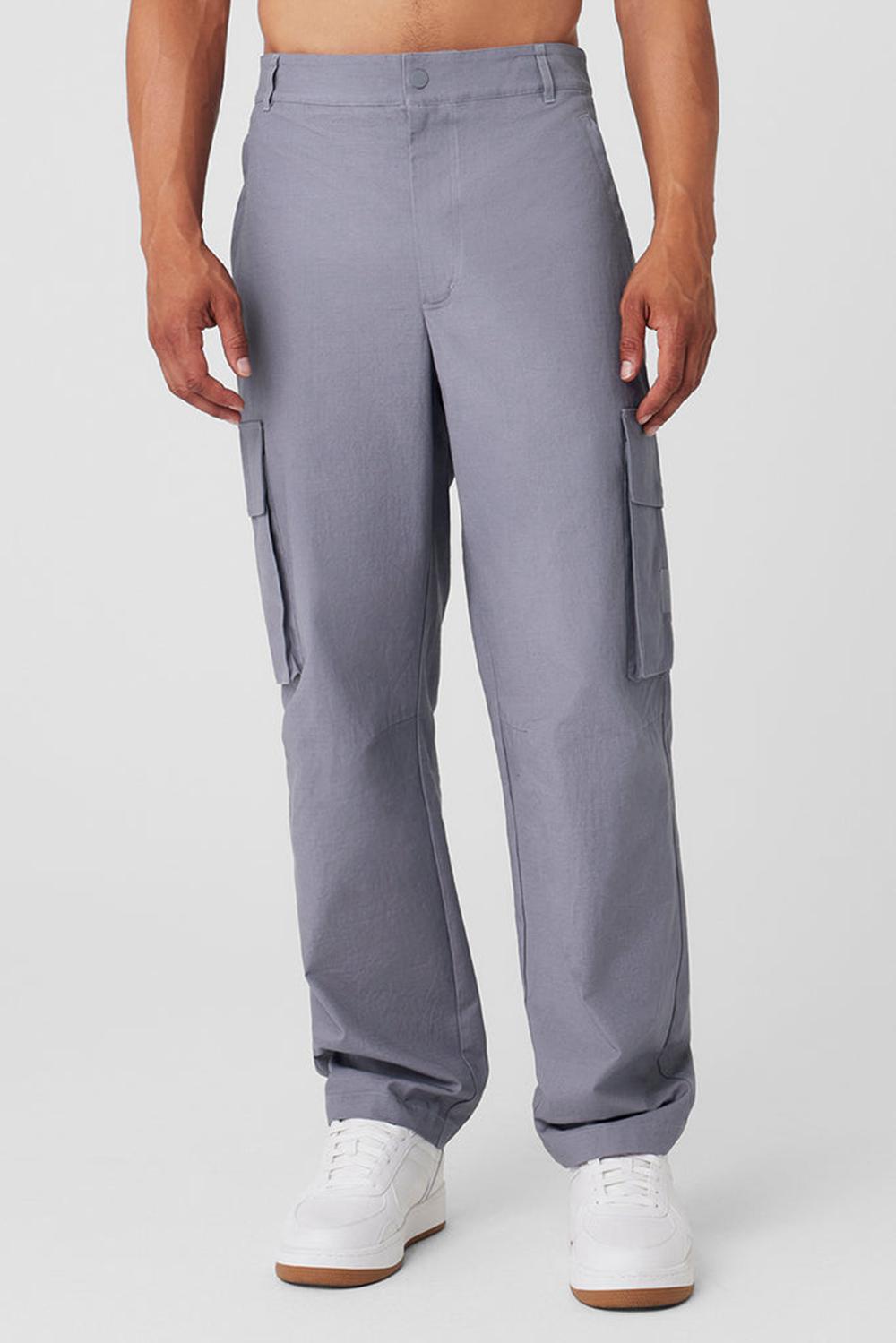 Pantalon Alo Yoga Cargo Ripstop Hombre Fog | Chile  06589-ANTE