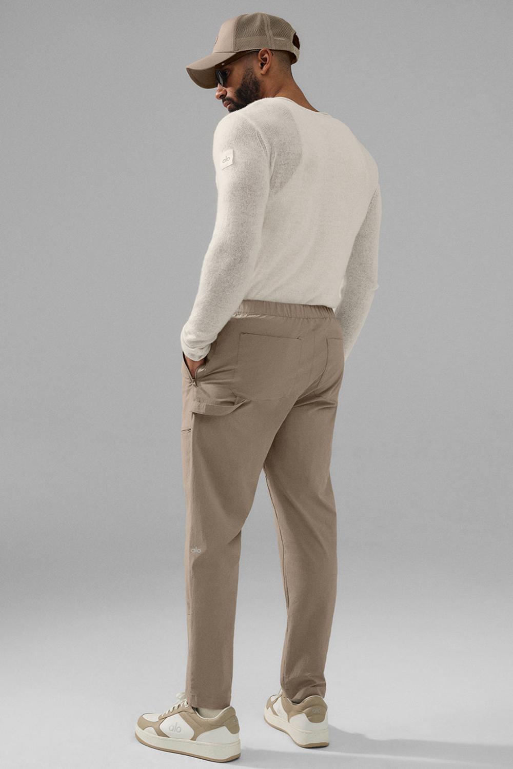 Pantalon Alo Yoga Co-Op Carpenter Track Hombre Gravel | Chile  95178-JHOE