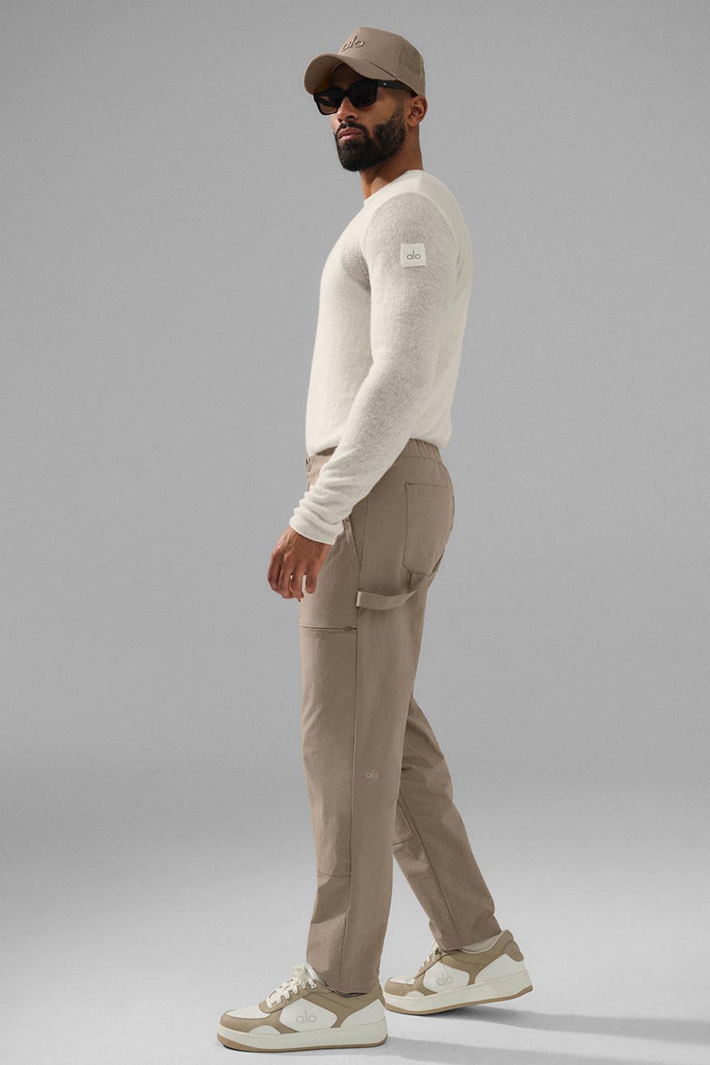 Pantalon Alo Yoga Co-Op Carpenter Track Hombre Gravel | Chile  95178-JHOE
