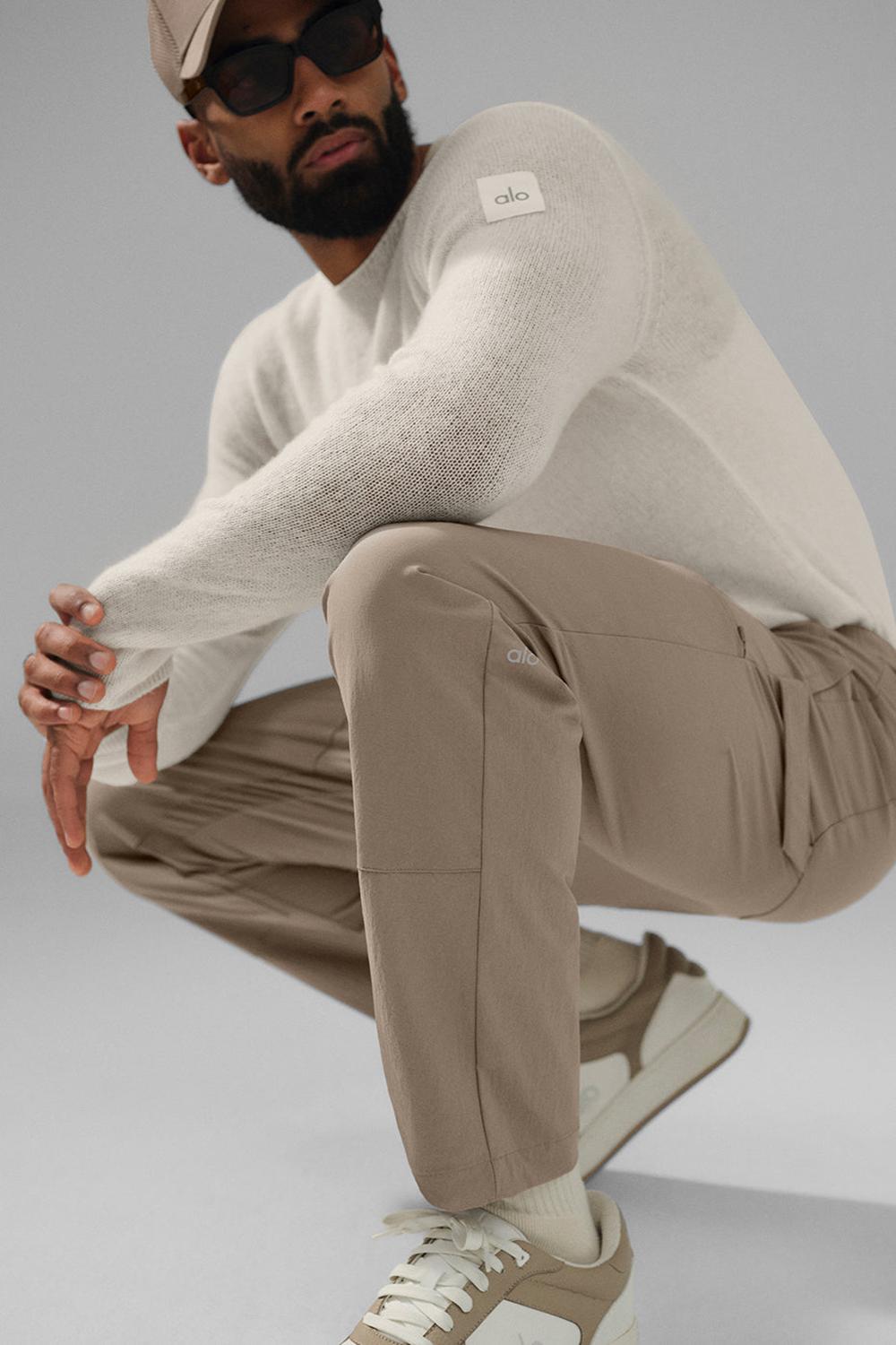 Pantalon Alo Yoga Co-Op Carpenter Track Hombre Gravel | Chile  95178-JHOE