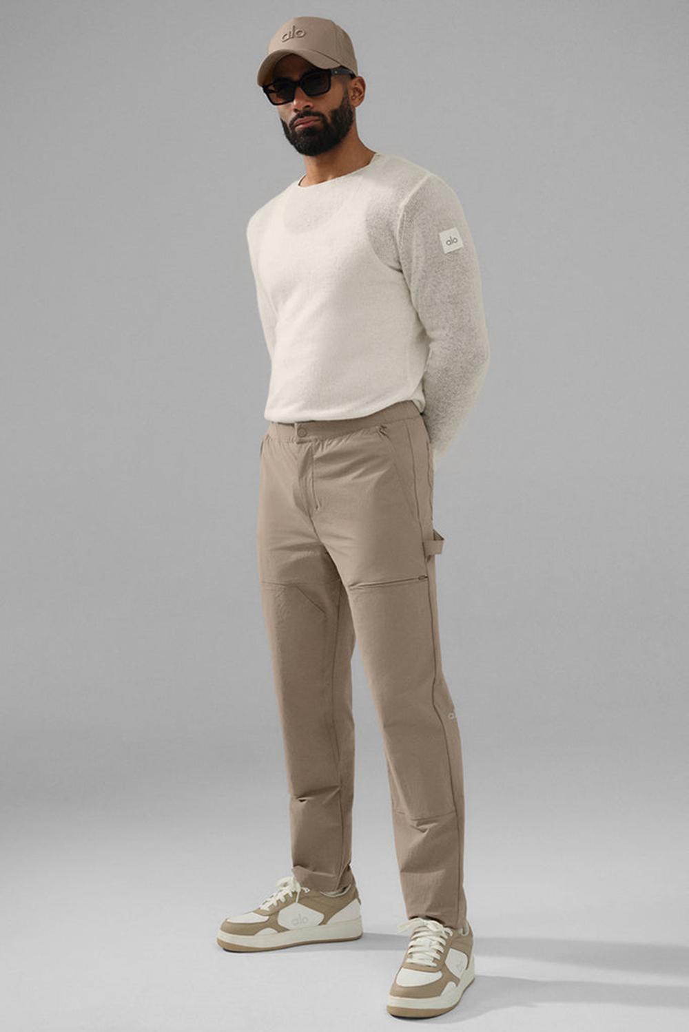 Pantalon Alo Yoga Co-Op Carpenter Track Hombre Gravel | Chile  95178-JHOE