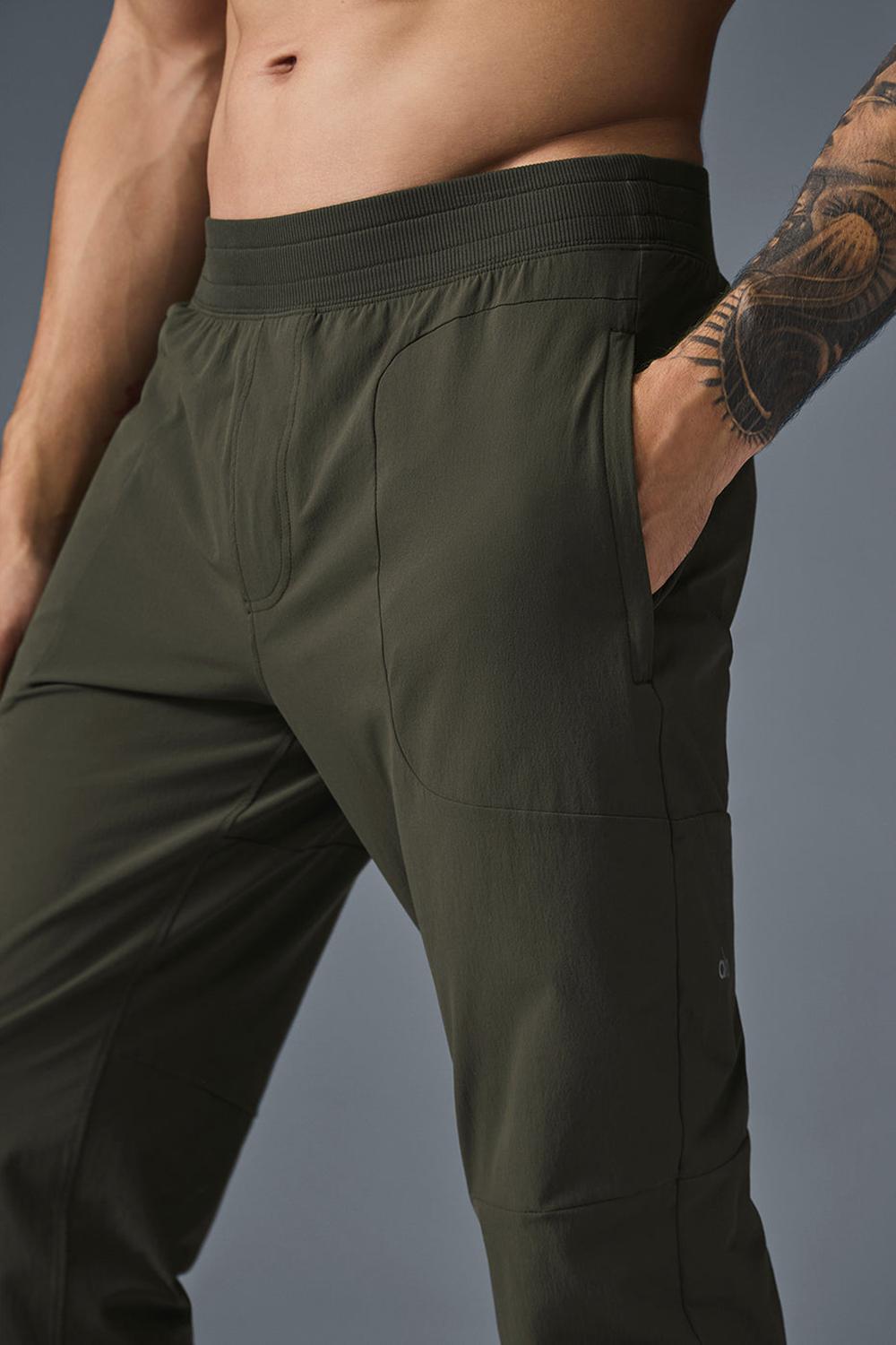 Pantalon Alo Yoga Co-Op Hombre Verde | Chile  56042-VQJF