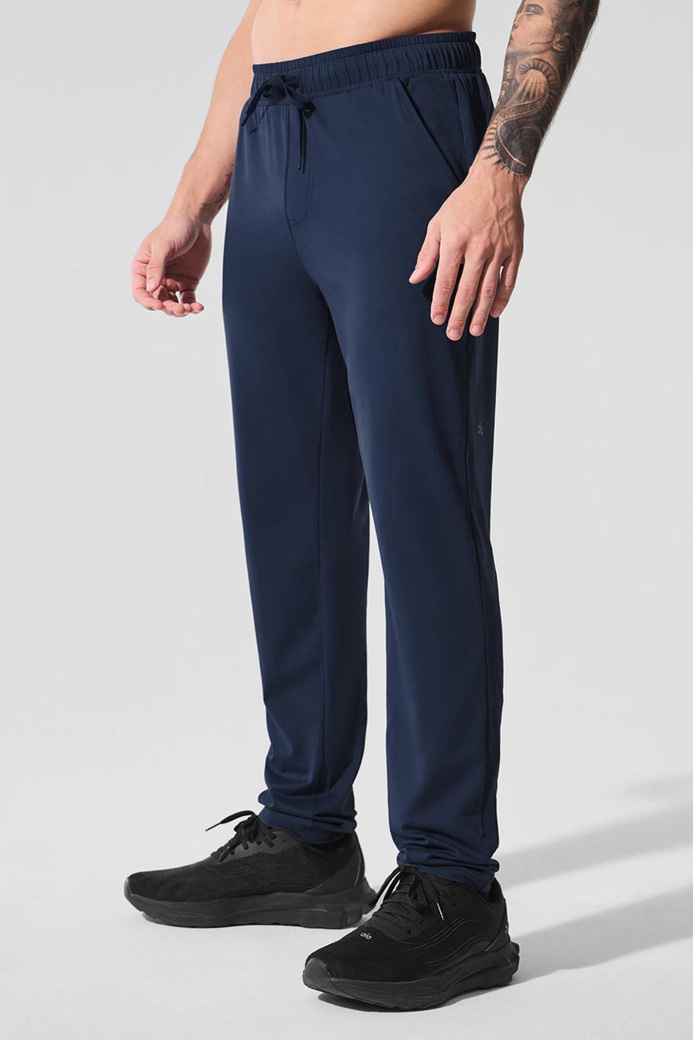 Pantalon Alo Yoga Conquer Pulse Hombre Azul Marino | Chile  51862-CDNH